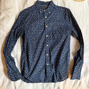 Banana Republic Blue Floral Button Down